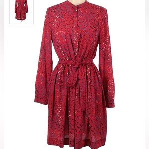 French Connection Red Floral Dress | Size: 8